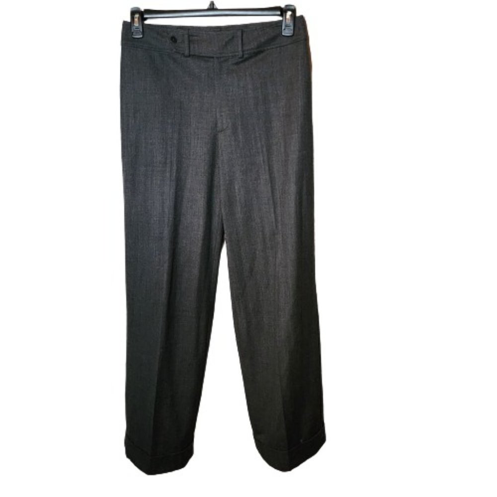 Ralph Lauren Black Label Made in USA Gray Wool Dress Pants Size 8